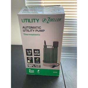 Zoeller Utility pump #1043 1/3HP 40GPM 9' Cord 1-1/4" M/F or Hose Discharge